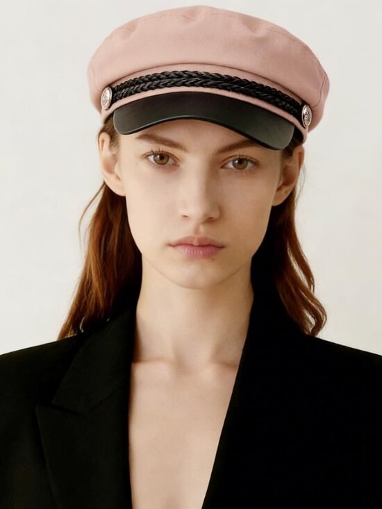 Women\'s Newsboy Cap Fiddler Caps Classic Beret Hat Fisherman Flat Hats Pink